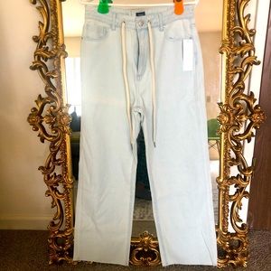 NWT BDG wide legged drawstring jeans attn sizing
